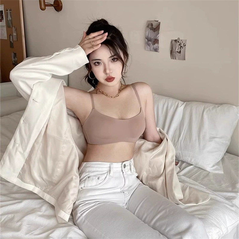 Высококачественное Сексуальное Милое нижнее белье без оправы, женский бюстгальтер пуш-ап с верхним вырезом, регулируемый бюстгальтер для сбора вспомогательных бюстгальтеров для груди