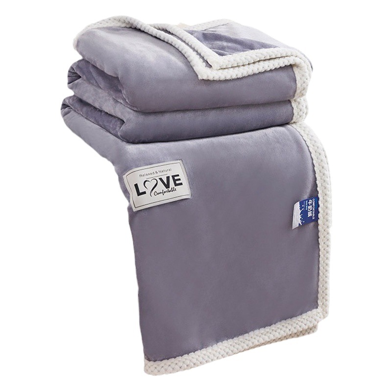 Manta de terciopelo de leche de color puro con inspección de calidad manta de hurón llano caliente engrosada hoja de cama de regalo de invierno edredón pequeño manta de rodilla