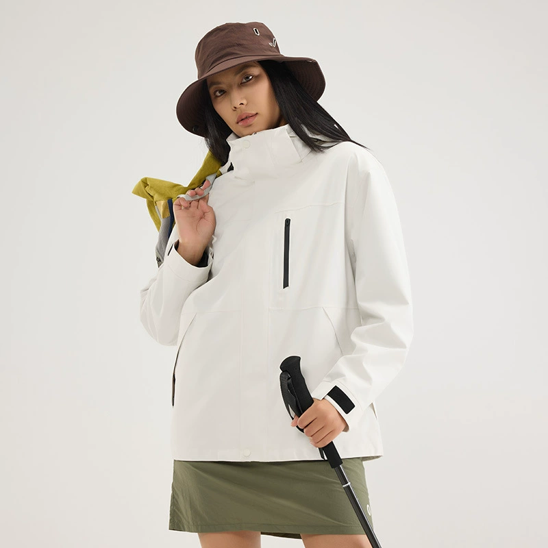 Water repellent travel keep warm jacket for men and women outside climbing for leisure, three in one