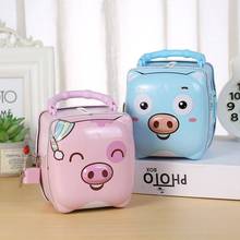 铁盒手提收纳盒可取钥匙锁头秘密盒子女孩子零钱女生存钱罐储.。~