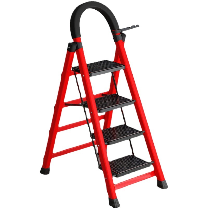 Escalera plegable para el hogar escalera multifunción interior escalera de cuatro pasos escalera de cinco pasos escalera de pedal telescópica engrosada al por mayor elevación
