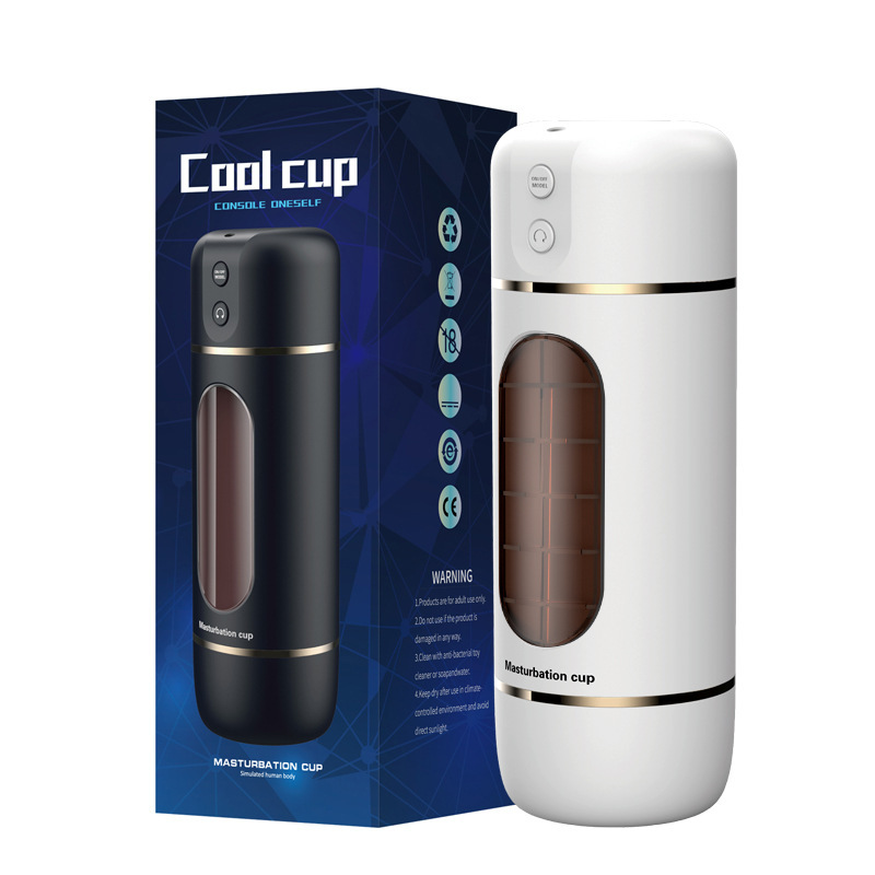 Laile Cool Aircraft Cup Pronunciación Inteligente Vibrador Entrenador Masturbador Masculino Juguetes Sexuales al por Mayor