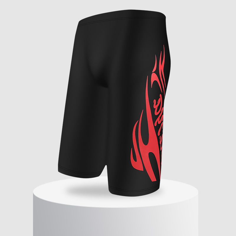 Baiya hombres bañador de secado rápido para adultos más tamaño boxeador moda poliéster pantalones cortos de aguas termales anti-vergüenza bañador