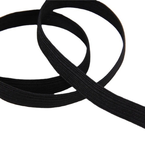 Wholesale black high elastic flat elastic rope clothing accessories cuffs elastic band horse racing band elastic rubber band horse racing elastic band