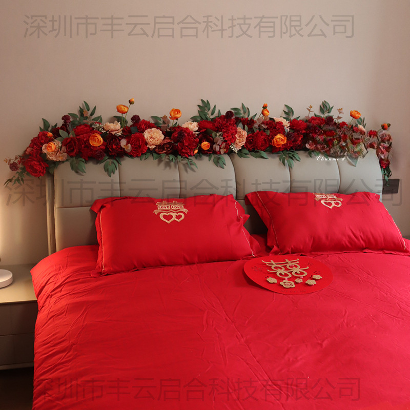 Bedside Flowers, Wedding Room Decoration, Decorative Flower Vines, New House Bedroom Sofa, Wedding Fake Flower Strips, Finished Products