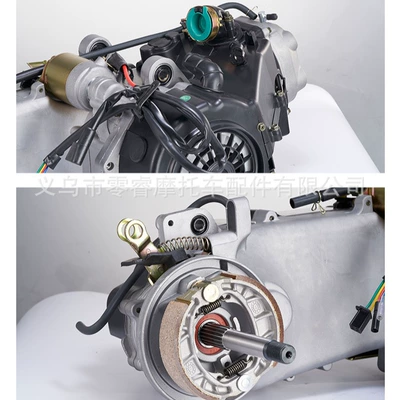 Motorcycle engine and accessories assembly GY6 125