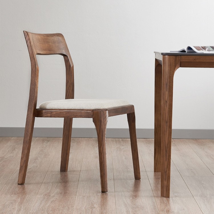 Nordic Simple Style Solid Wood Dining Chair Italian Wooden Stool Home Wooden Chair Backrest Dining Table Chair Restaurant Furniture