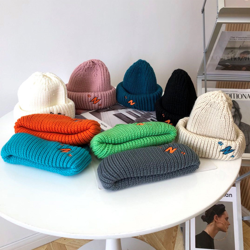 2024 Heren Herfst/Winter Gebreide Student Trendy Merk Guapi Dames Koreaanse Editie Mode Grof Wol Koude Hoed Trend_voghion.com