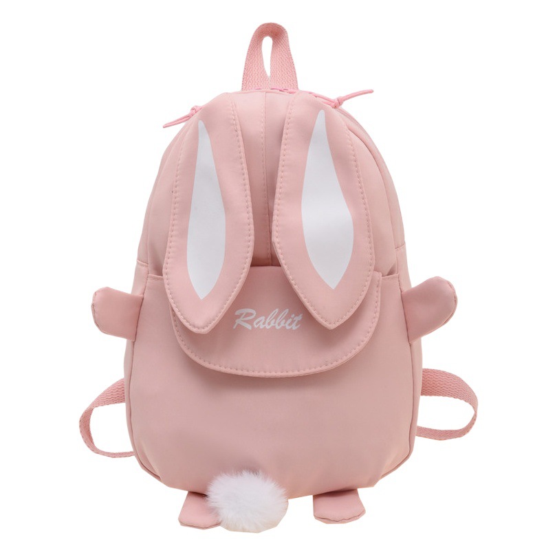 Nuevos niños mochila moda casual niñas kindergarten viaje pequeño mochila dibujos animados lindo conejito mochila
