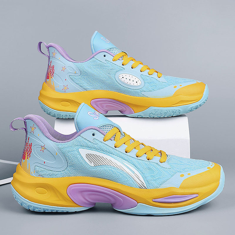 Pink Basketball Shoes for Girls Spring 2025 New High School Students Teenagers Practical Competition High-top Sports Shoes for Men Pink Basketball Shoes for Girls Spring 2025 New High School Students Teenagers Practical Competition High-top Sports Shoes for Men
