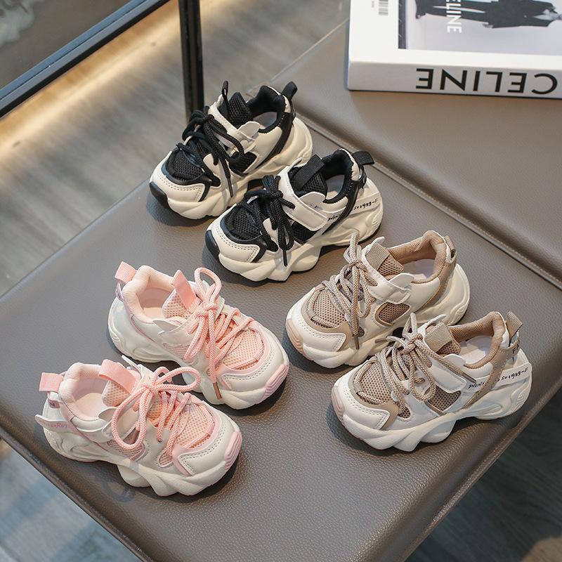 Dropshipping, Otoño 2026, Nuevas Zapatillas Deportivas Ligeras con Suela Suave para Niños, Zapatillas Transpirables de Malla para Niños