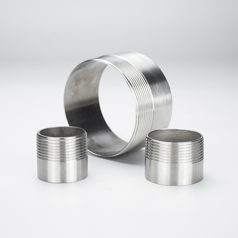 304 acero inoxidable de un solo extremo de alambre de diente de alambre exterior rosca a través de tubería de agua soldada 201 conector de filamento corto 6 minutos 4 minutos 316L