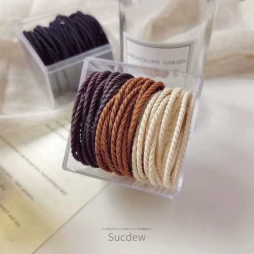 Red Velvet Hair Tie Rubber Band Girl Hairstyle Band Korean Simple Hair Accessory  New Rubber Band Summer Hair Tie