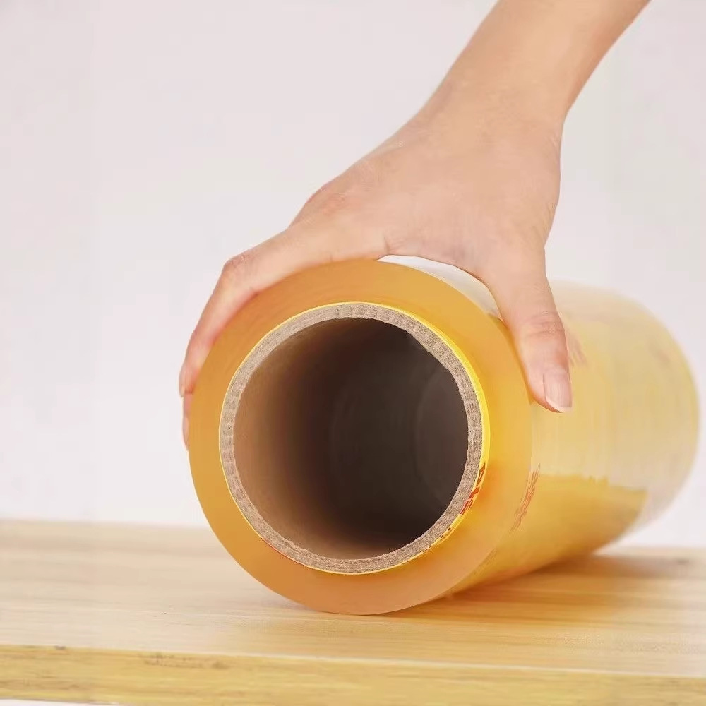 Película Plástica Adhesiva en Rollo Grande de PVC Desechable Multiuso