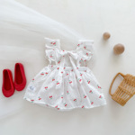 Детский летний тонкий комбинезон, летняя одежда для новорожденных для девочек, боди, наряд маленькой принцессы, платье