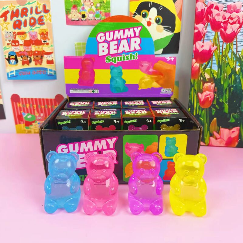 Cross-Border Hit Product Needoh Same Style Bear-Shaped Maltose Stress Relief Ball Slow Rebound Toy Gadget Tk Cross-Border Hit Product Needoh Same Style Bear-Shaped Maltose Stress Relief Ball Slow Rebound Toy Gadget Tk