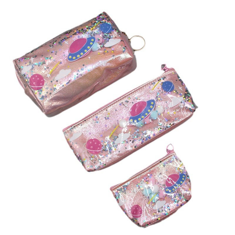 Brand capacious cosmetic bag