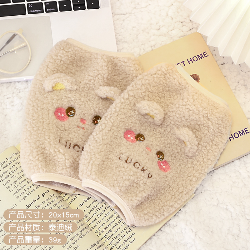 Invierno oversleeve engrosada Teddy terciopelo oversleeve abajo chaqueta ropa de protección anti-sucio paño cubierta tridimensional de alto aspecto manguito