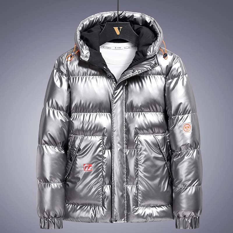 Demi-season down jacket for leisure, increased thickness