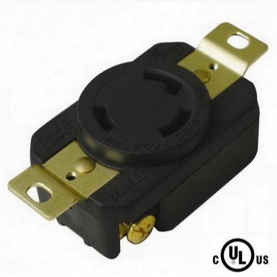 美式插座 NEMA L6-30R AC 1250V 30A 美式发电机三孔防松插座