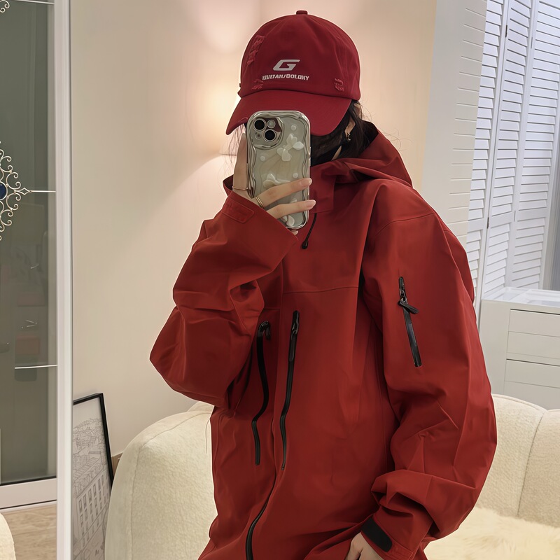 高版鸟家同款Alpha SV7代冲锋衣三层压胶硬壳男女同款户外登山服|undefined