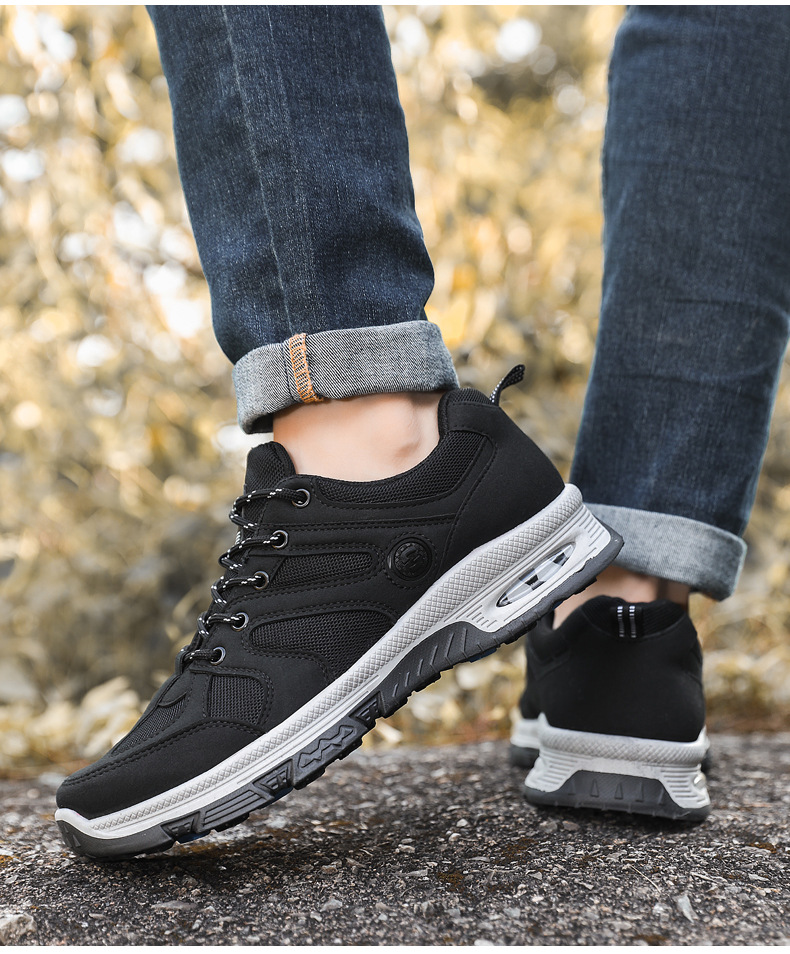 Men Basketball Shoes Tennis Shoes Sneakers Canvas Mesh Versatile Breathable Arch Support Footgear Sneakers_voghion.com