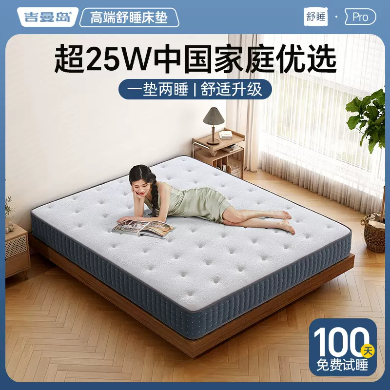 席梦思软硬两用独立弹簧床垫经济型20cm乳胶椰棕家用弹簧床垫批发