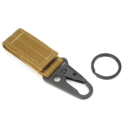 Outdoor tactical carabiner key bag accessories multi-functional belt buckle nylon webbing carabiner hook beak buckle