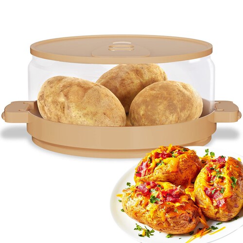 Cross-border new hot selling microwave bacon potato can potato box baking small tools home baking can