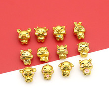 高保色合金十二生肖转运红绳手链项链diy爆款别针饰品配饰