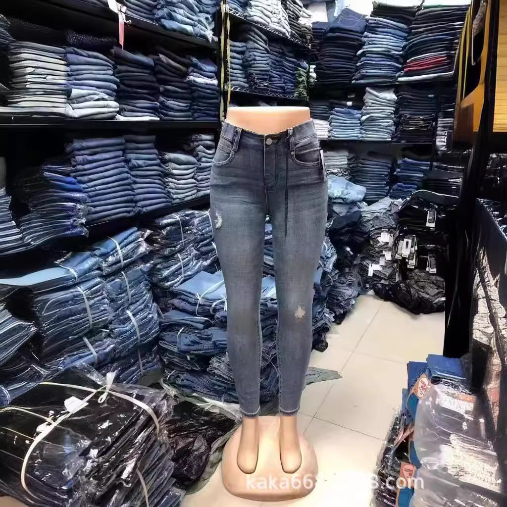 Exportación transfronteriza SHEIN jeans para mujer moda rápida comercio exterior latinoamericano varios pantalones Xiyin cola al por mayor