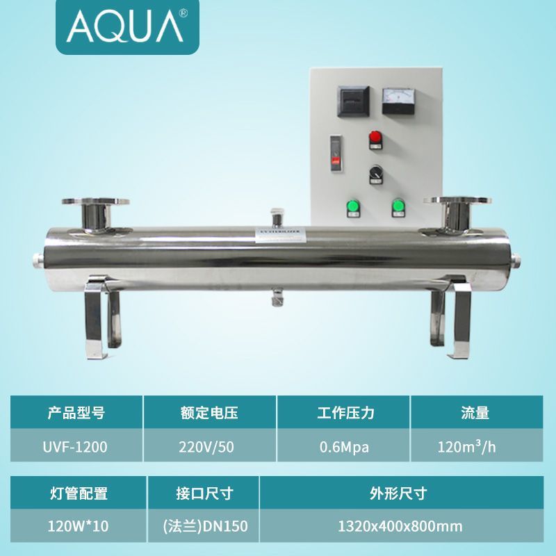 Aqua - uvf1200 caudal 120 toneladas / h