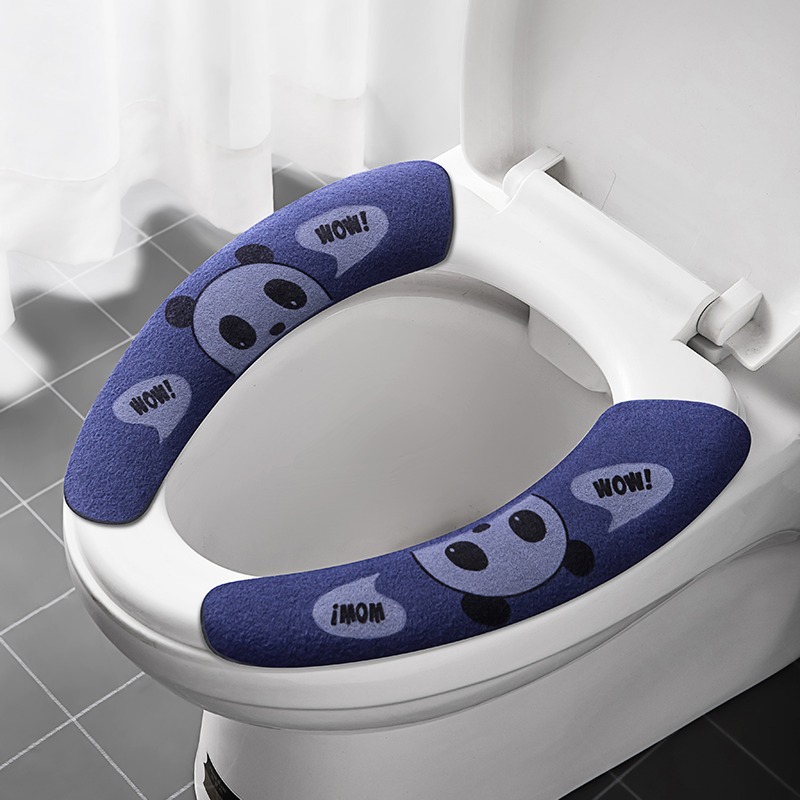 Toilet Seat Cushion, Toilet Sticker, Toilet Pad, Universal Toilet Mat for All Seasons, Winter Toilet Seat with Static Cling