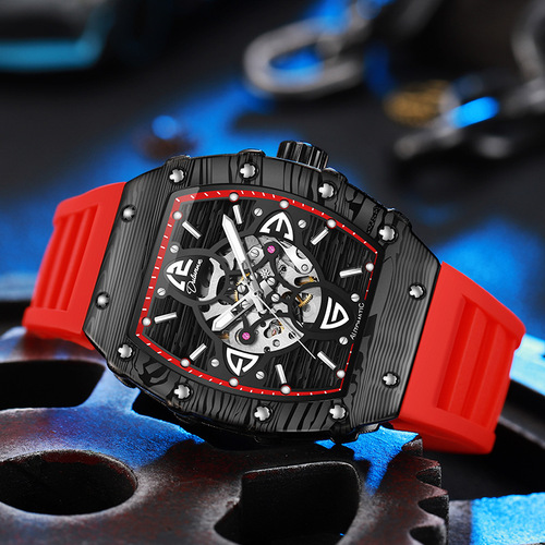 Mechanical watch  Richard fully automatic men's waterproof brand fashion trend powerful luminous mechanical watch