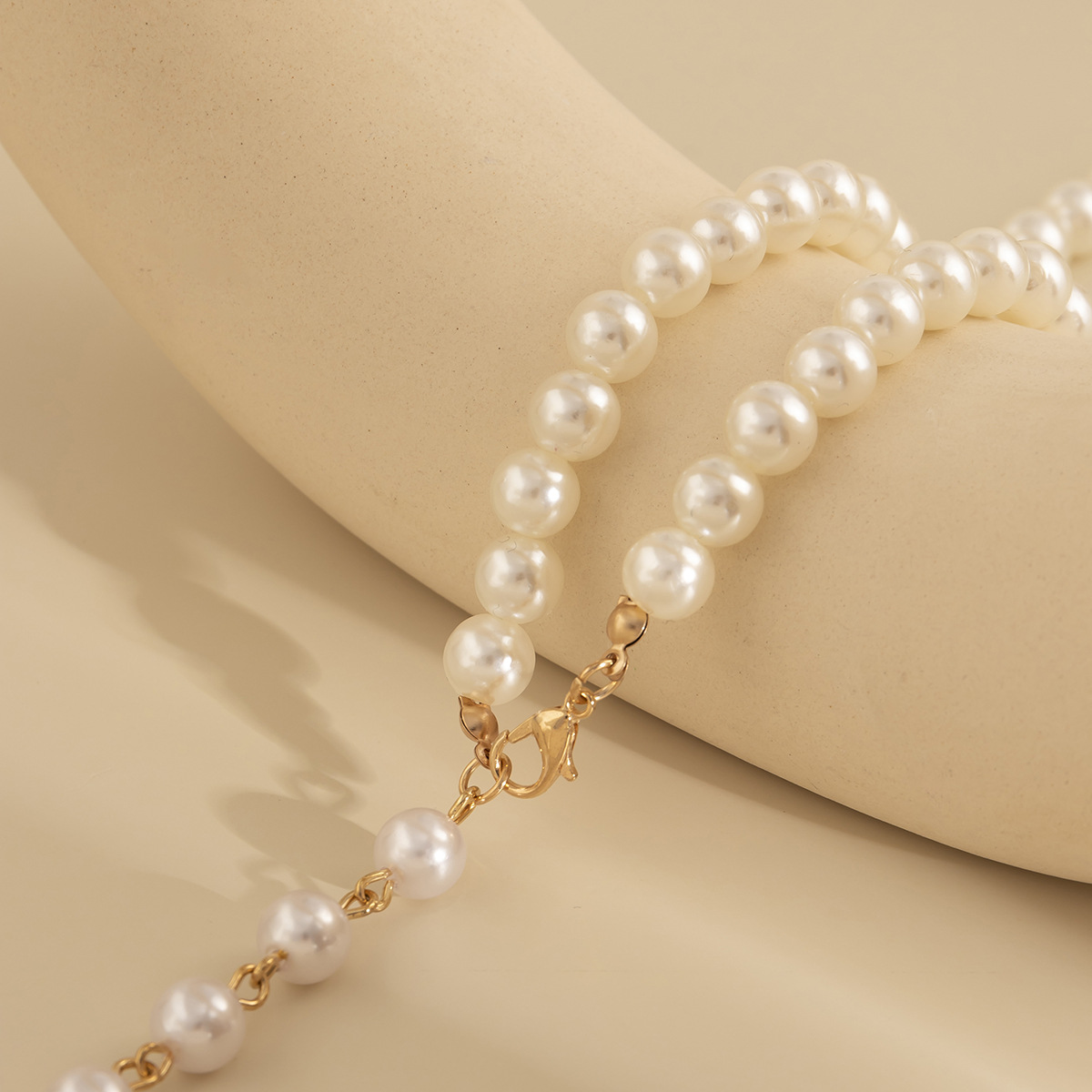 Elegant Sexy Geometrisch Künstliche Perle Großhandel Halskette display picture 4
