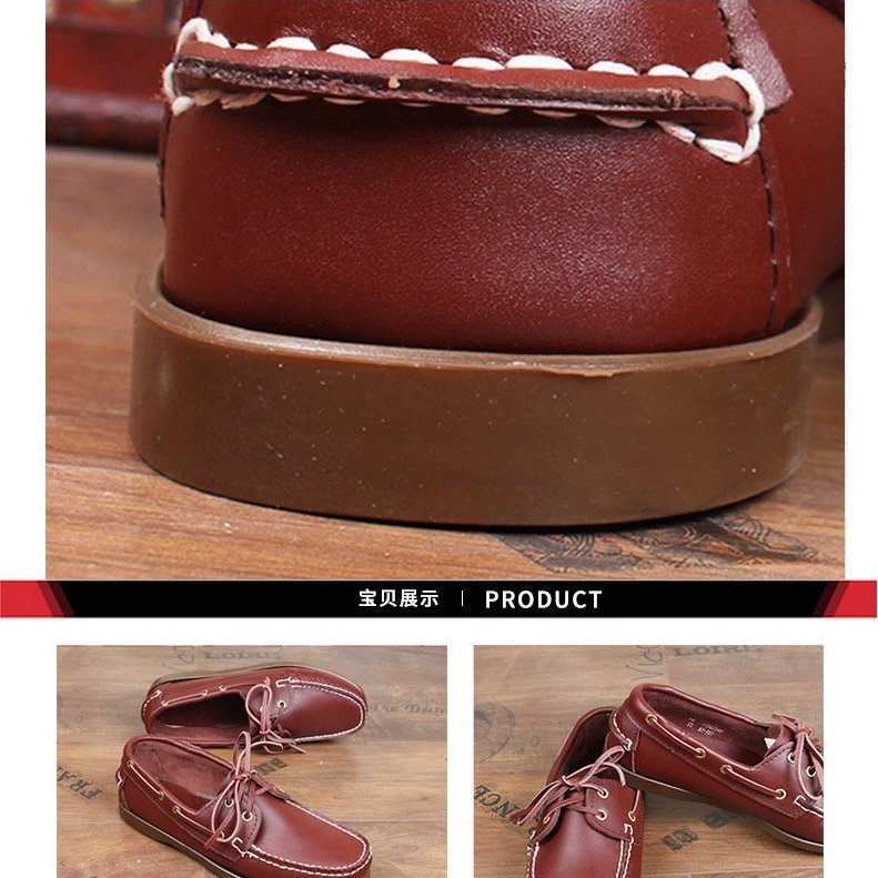 Мужские мокасины Boat Shoes Retro Shoes Bring Shoes Dou Bean Shoes Drive Lefu Shoes Ручная работа обувь для мужчин и женщин
