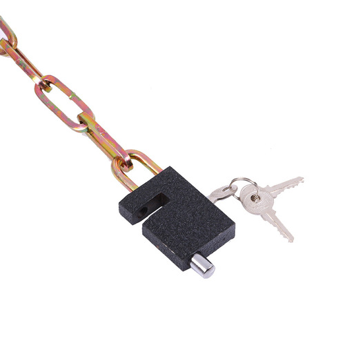 Multi purpose motorcycle bicycle iron chain lock square head 80-150 electric bike chain lock bicycle glass door chain lock