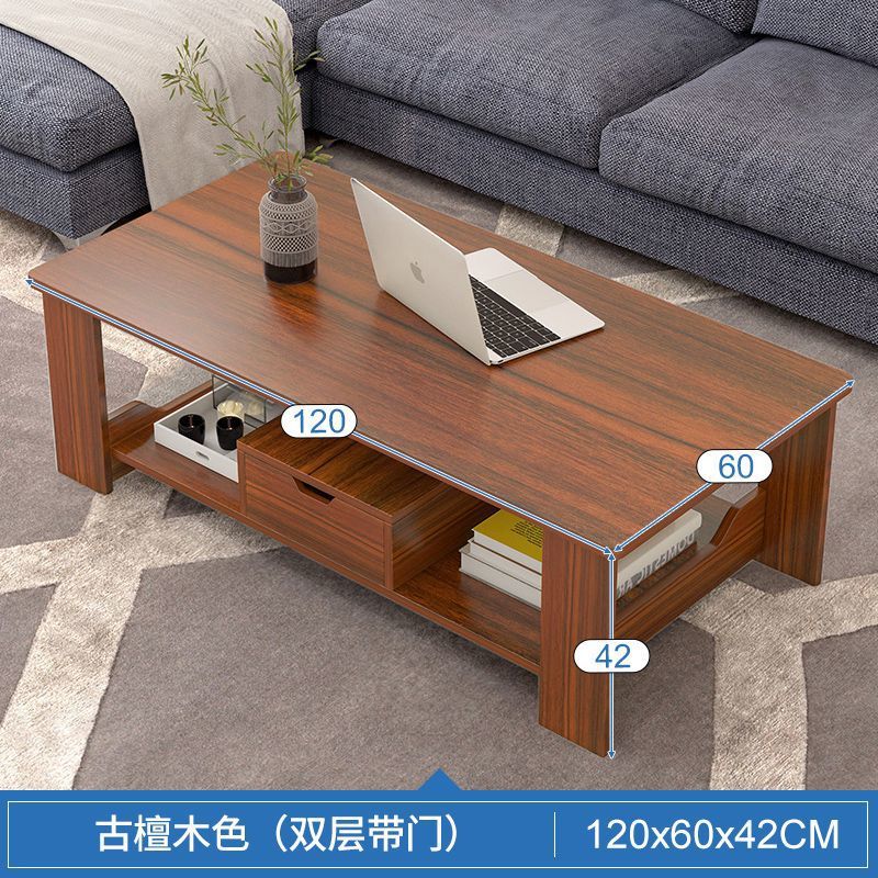 Mesa de té para el hogar, sala de estar, mesa de té simple, creativa moderna, tabla de piso, dormitorio de borde redondo, mesa de segundo piso