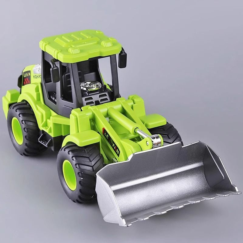 Cargador de gran tamaño bulldozer juguete coche de ingeniería de inercia caída niño modelo de carretilla elevadora bebé