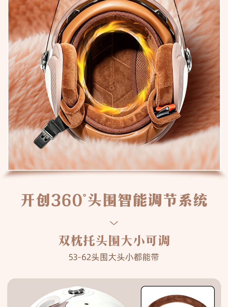 [Cross-border e-commerce] Women's winter warm and cold-resistant electric scooter helmet, all-season motorcycle helmet for men, thickened safety helmet