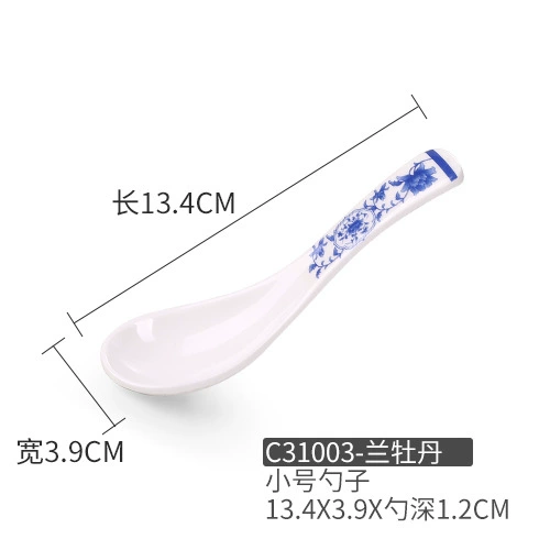 Blue and white plastic rectangular tableware for commercial use, wholesale