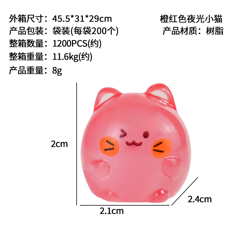 Adornos de gatitos lindos, nuevas decoraciones de jardinería de micropaisaje de resina, accesorios de joyería de gatitos de color de bricolaje, distribución