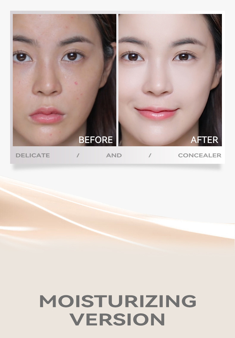NOVO Three-layer cushion cream, concealer and powder in one, oil-control, setting, touch-up, long-lasting, water-resistant, sweat-proof and no-smudge, BB undefined