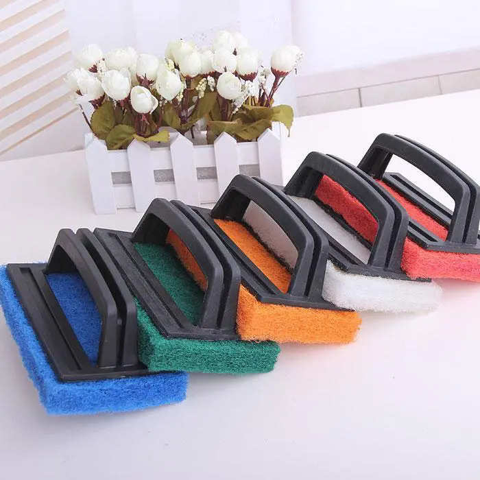 Household Tile Cleaning Brush Nordic Kitchen Sponge with Handle Multi-Functional Plain Bathtub Stove Scouring Brush Household Tile Cleaning Brush Nordic Kitchen Sponge with Handle Multi-Functional Plain Bathtub Stove Scouring Brush