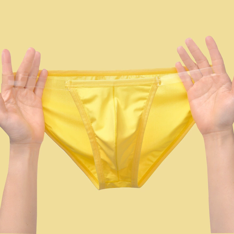 Летний новый стандарт мужской ледяной шелковой сетки с плоскими углами трусики