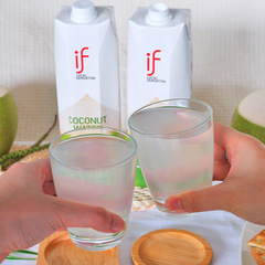 Thailand IF Coconut Water 100% Natural young coconut drink, summer cool fruit beverage, 1L bottle, imported beverage, wholesale
