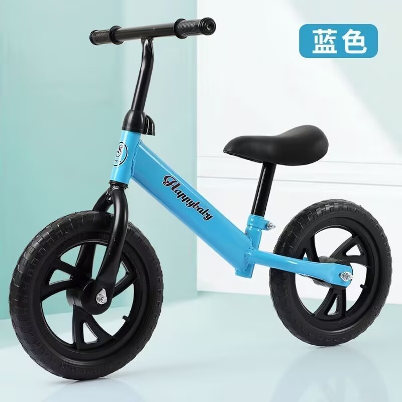 Bicicletas de equilibrio para niños sin pedal, bicicletas de dos ruedas, 12 pulgadas sin inflar para bebés pequeños, gran descuento