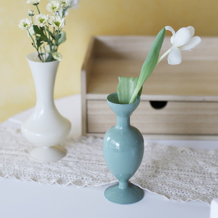 Nordic ins Style Hydroponic French Retro Glass Vase Moranti Living Room Personality Art Ornaments Photo Props