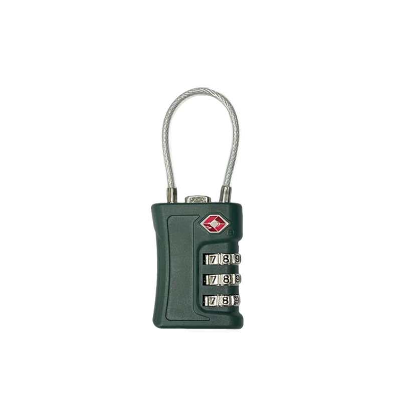 Cerradura de aduana, armario de equipaje de viaje, gimnasio, cable de acero a juego, TSA, candado de contraseña de aduana, candado de contraseña, candado de contraseña