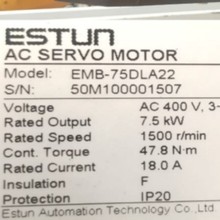 ȫ��ԭװ EMB-75DLA22 ��˹��ESTUN�ŷ���� 7.5KW��������